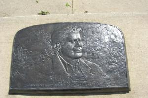 Plaque at the Riley Stage in honor of Bill's service