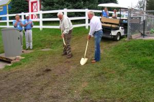 William C. Knapp and Paul R. Knapp at the August 2006 Groundbreaking Ceremony