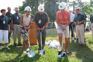 Ground breaking for the new museum complex in August 2003
