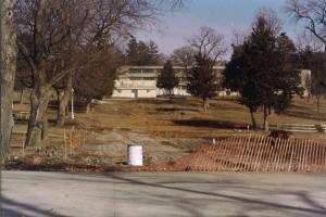 The barren stretch of land before it became Pella Plaza